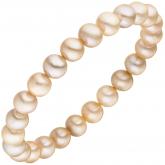 Armband Süßwasser-Zuchtperlen naturfarben 19 cm ca. 8-9 mm elastisch Armband Süßwasser-Zuchtperlen naturfarben 19 cm ca. 8-9 mm elastisch