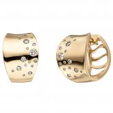 Creolen 585 Gelbgold mit 34 Brillanten 0,26 ct. Creolen 585 Gelbgold mit 34 Brillanten 0,26 ct.