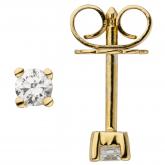 Ohrstecker 585 Gelbgold mit 2 Brillanten 0,14 ct.