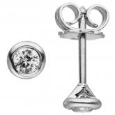Ohrstecker 585 Weißgold 2 Brillanten 0,14 ct. rund gefasst