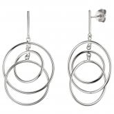 Ohrstecker 925 Silber Ringe verschlungen | Silberschmuck