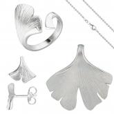 Schmuck-Set "Ginko" 925 Silber mit Kette ca. 45 cm | Sets