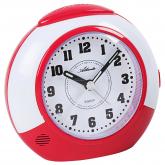 Atlanta Quarz analog Kinder Wecker Kunststoff rot/weiß leise Atlanta Quarz analog Kinder Wecker Kunststoff rot/weiß leise