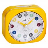 Atlanta Quarz analog Kinder Wecker rechteckig gelb leise mit Licht Atlanta Quarz analog Kinder Wecker rechteckig gelb leise mit Licht