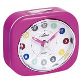 Atlanta Quarz analog Kinder Wecker Kunststoffgehäuse pink leise | Uhren