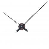 AMS Quarz analog Wanduhr Kunststoff nussbaumfarben/schwarz AMS Quarz analog Wanduhr Kunststoff nussbaumfarben/schwarz