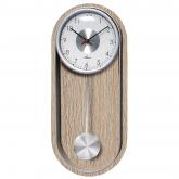 Atlanta Quarz analog Wanduhr mit Pendel Holz eichefarben modern Atlanta Quarz analog Wanduhr mit Pendel Holz eichefarben modern