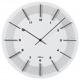 Atlanta Quarz analog Wanduhr rund Holz weiß ca. 40 cm | Uhren