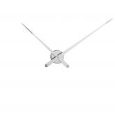 Atlanta Quarz analog Wanduhr silberfarben rund XXL | Uhren