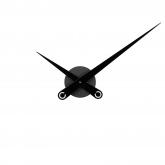 Atlanta Quarz analog Wanduhr mit Metallzeigern schwarz | Atlanta