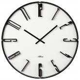 Atlanta Quarz analog Wanduhr schwarz und cremefarben rund | Uhren