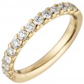 Damen Ring 585 Gelbgold mit 14 Brillanten 0,56 ct. | Gelbgoldschmuck
