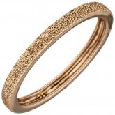 Damen Ring 925 Silber/rotvergoldet mit Struktur | Vergoldet