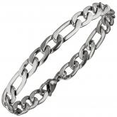 Figaroarmband Edelstahl ca. 21 cm ca. 7,4 mm | Edelstahlschmuck