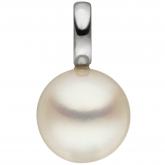 Anhänger 585 Weißgold mit Süßwasser-Zuchtperle ca. 9 mm | Weißgoldschmuck