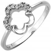 Damen Ring "Blume" 925 Silber mit 11 Zirkonia weiß | Silberschmuck