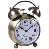 Atlanta Quarz analog Doppelglocken-Wecker Metall goldfarben Atlanta Quarz analog Doppelglocken-Wecker Metall goldfarben