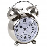 Atlanta Quarz analog Doppelglocken-Wecker Metall silberfarben Atlanta Quarz analog Doppelglocken-Wecker Metall silberfarben