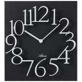 Atlanta Quarz analog Wanduhr schwarz/silberfarben rechteckig | Uhren