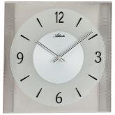 Atlanta Quarz analog Wanduhr Metall mit Glas und Lochstanzung | Atlanta