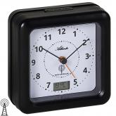 Atlanta Funk-analog-Wecker schwarz mit Licht quadratisch Atlanta Funk-analog-Wecker schwarz mit Licht quadratisch