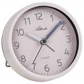 Atlanta Quarz analog Wecker Metall rosa leise | Uhren