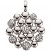 Anhänger 585 Weißgold mit 42 Brillanten 0,31 ct. Kugel-Optik
