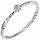 Damen Ring "Rosette" 585 Weißgold mit 7 Brillanten | Weißgoldschmuck