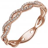 Damen Ring 585 Rotgold mit 49 Brillanten 0,22 ct. Romantik | Rosé- und Rotgoldschmuck