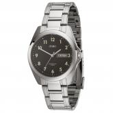 JOBO Quarz analog Herren Armbanduhr Edelstahl mit Safirglas | Uhren