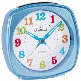Atlanta Quarz analog Kinder-Wecker blau leise | Atlanta