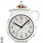 Atlanta Funk analog Küchenuhr "Kaffeekanne" Keramik weiß Kirschen Atlanta Funk analog Küchenuhr "Kaffeekanne" Keramik weiß Kirschen