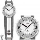 Atlanta Funk analog Wanduhr mit Pendel in Carbon-Optik modern Atlanta Funk analog Wanduhr mit Pendel in Carbon-Optik modern