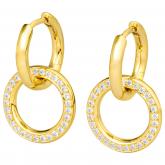 Creolen 585 Gelbgold mit 58 Brillanten 0,435 ct. Kreisform | Edelsteine