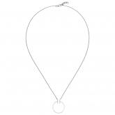 Collier minimalistisch 585 Weißgold mit 14 Brillanten | Weißgoldschmuck