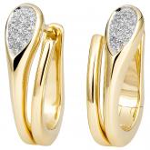 Creolen 585 Gelbgold mit 26 Brillanten 0,142 ct. | Edelsteine