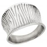 Damen Ring Edelstahl breit mit Struktur Damen Ring Edelstahl breit mit Struktur