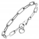Klassisches Armband aus Edelstahl 21,5 cm