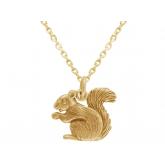 Collier "Eichhörnchen" 925 Silber/vergoldet | Vergoldet