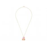 Collier 925 Silber mit Rosenquarz und Topas in lachsfarben | Edelsteine