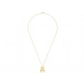 Collier 925 Silber/vergoldet mit 2 Citrinen oval | Vergoldet