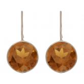 Ohrhaken 925 Silber mit 2 Rauchquarzen Smoky | Edelsteine