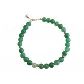 Armband 925 Silber mit Jade grün und Pyrit silberfarben | Silberschmuck
