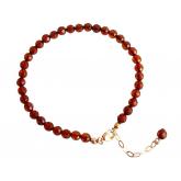 Armband mit Bernsteinen und vergoldet ca. 19 cm | Edelsteine
