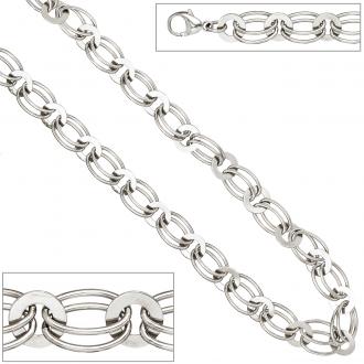 Halskette/Collier 925 Sterling Silber 45 cm 8,7 mm Zwillings-Anker